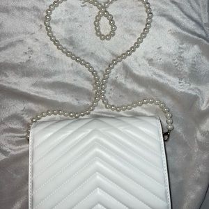small white purse